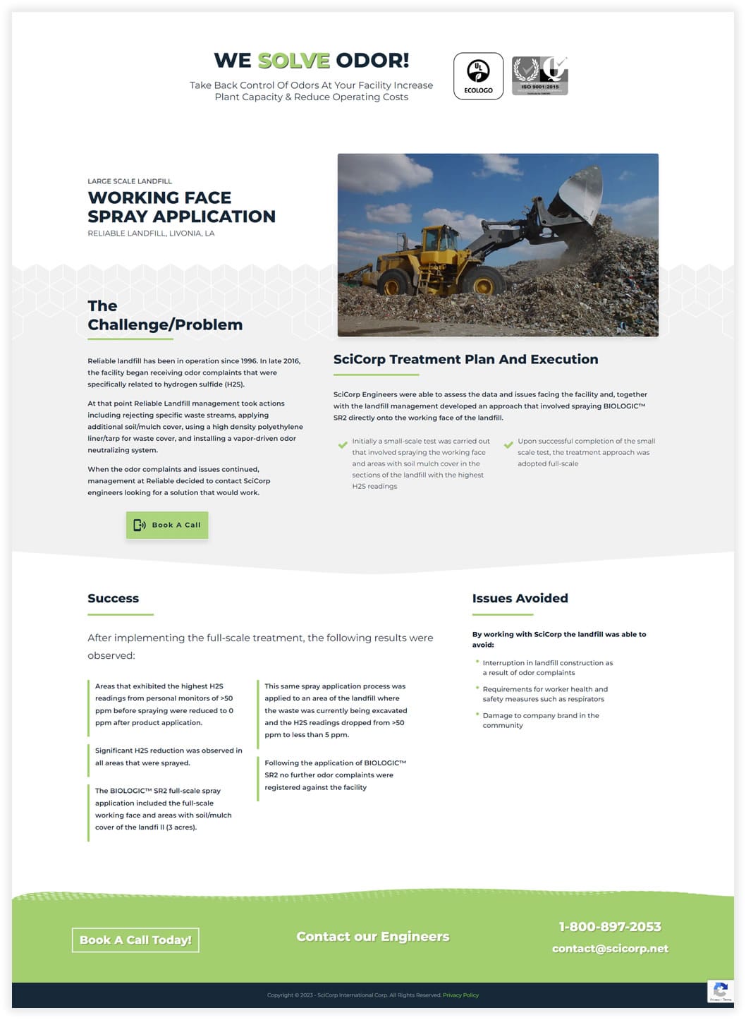 Solid Waste Odor Control SciCorp